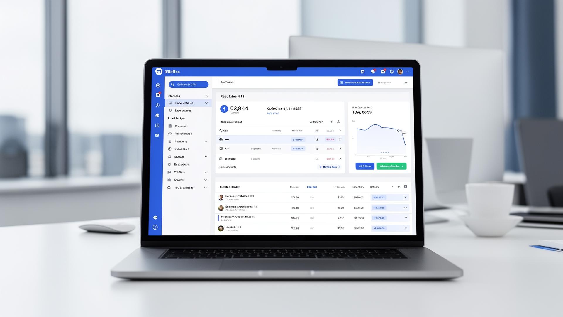 Real estate CRM comparison dashboard showing multiple platforms
