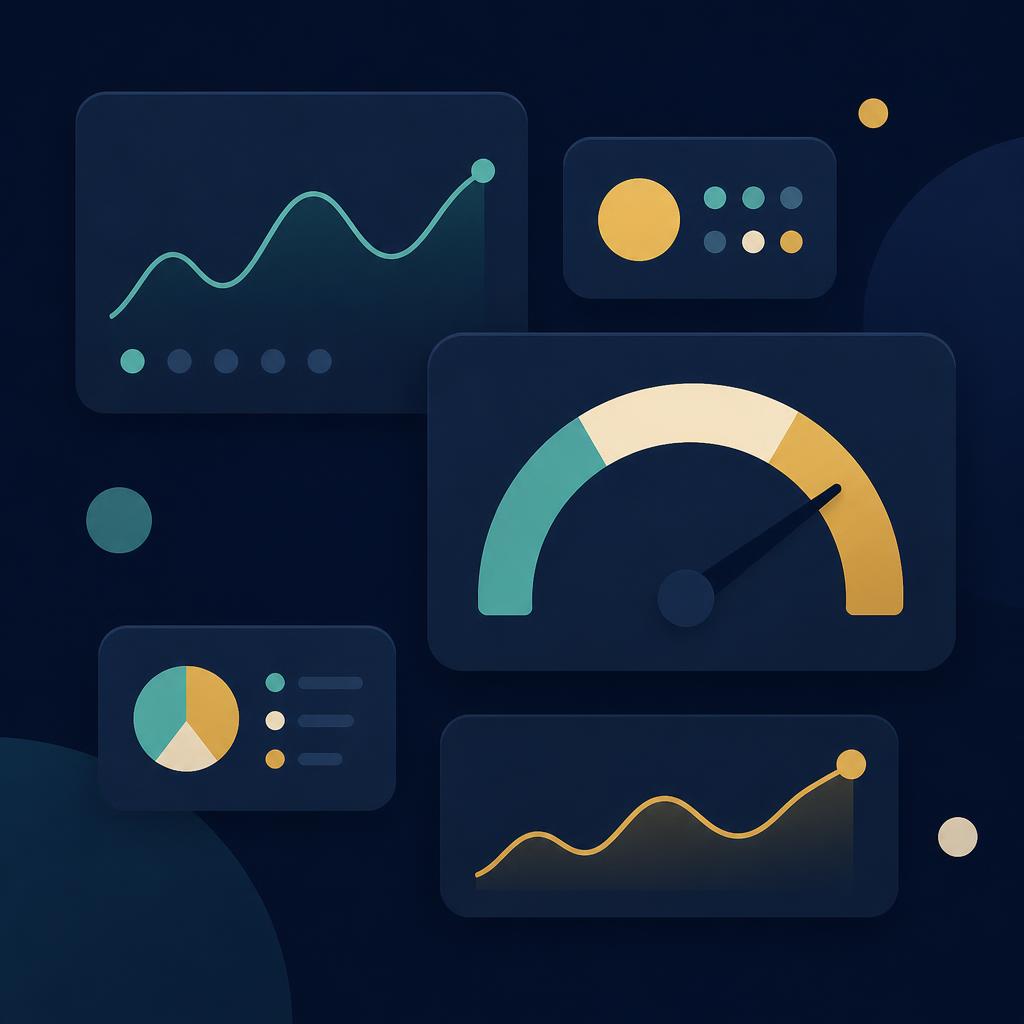 Dashboard showing seven real estate team KPIs at a glance